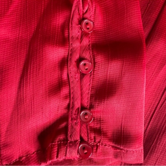 ASTR THE LABEL Friday Plunging Red Romper, Size XS. - Picture 9 of 15